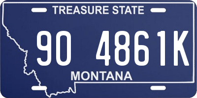 MT license plate 904861K