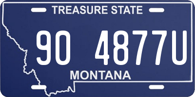 MT license plate 904877U