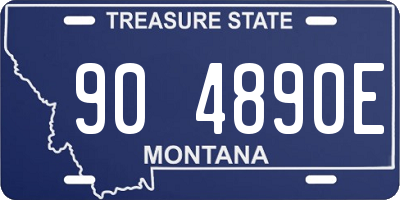 MT license plate 904890E