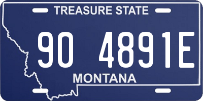 MT license plate 904891E