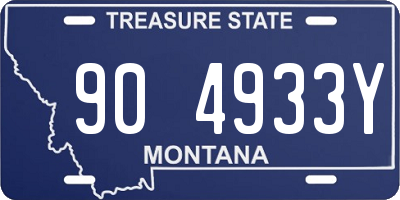 MT license plate 904933Y