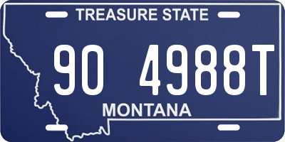 MT license plate 904988T