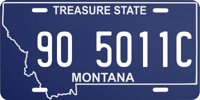 MT license plate 905011C