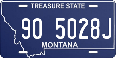 MT license plate 905028J
