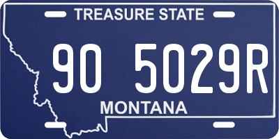 MT license plate 905029R