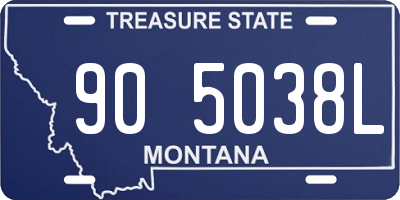 MT license plate 905038L