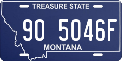 MT license plate 905046F