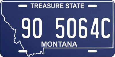 MT license plate 905064C
