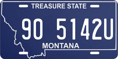MT license plate 905142U