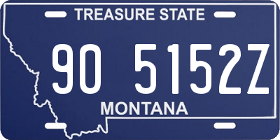 MT license plate 905152Z