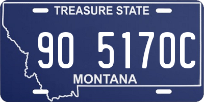 MT license plate 905170C