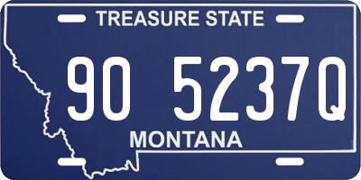MT license plate 905237Q