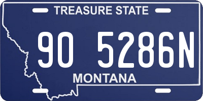 MT license plate 905286N