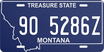 MT license plate 905286Z