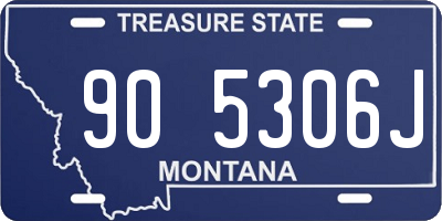 MT license plate 905306J
