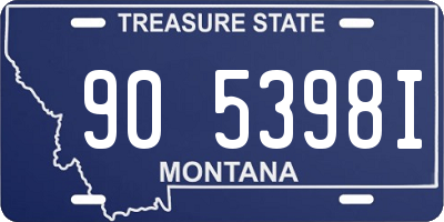 MT license plate 905398I