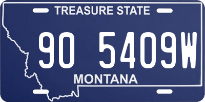 MT license plate 905409W