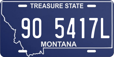 MT license plate 905417L