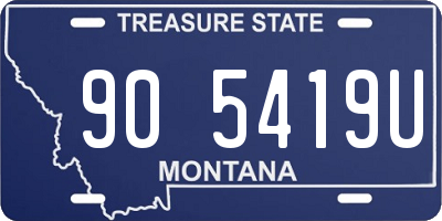MT license plate 905419U