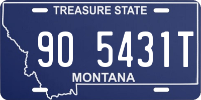 MT license plate 905431T