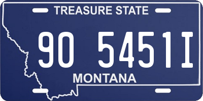 MT license plate 905451I