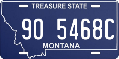 MT license plate 905468C