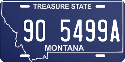 MT license plate 905499A