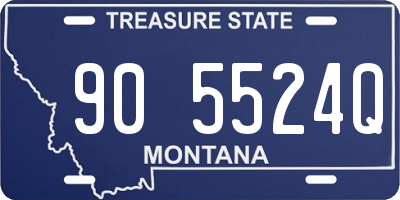 MT license plate 905524Q