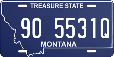 MT license plate 905531Q