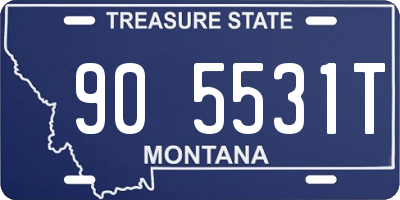 MT license plate 905531T