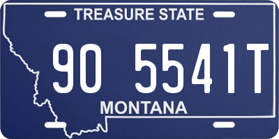 MT license plate 905541T