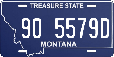 MT license plate 905579D