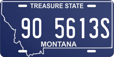 MT license plate 905613S