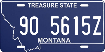 MT license plate 905615Z
