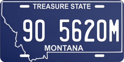 MT license plate 905620M
