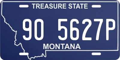 MT license plate 905627P