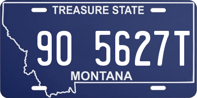 MT license plate 905627T