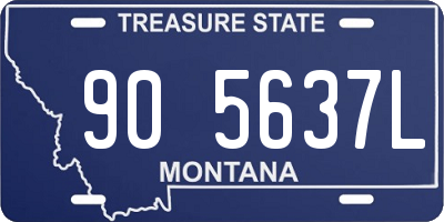 MT license plate 905637L