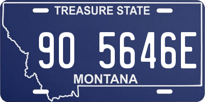 MT license plate 905646E