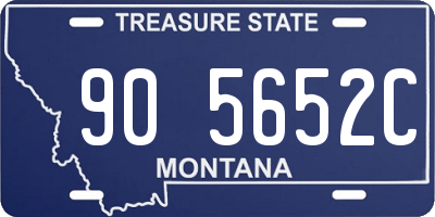 MT license plate 905652C