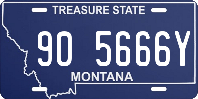 MT license plate 905666Y