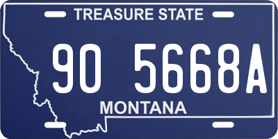 MT license plate 905668A