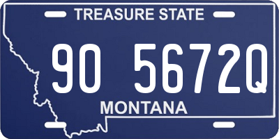 MT license plate 905672Q