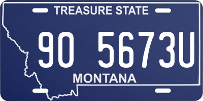 MT license plate 905673U