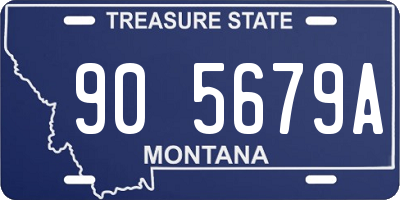 MT license plate 905679A