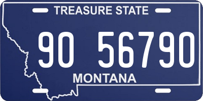 MT license plate 905679O