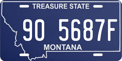 MT license plate 905687F