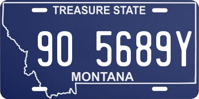 MT license plate 905689Y