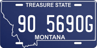 MT license plate 905690G