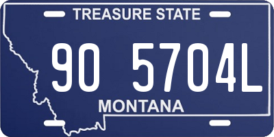 MT license plate 905704L
